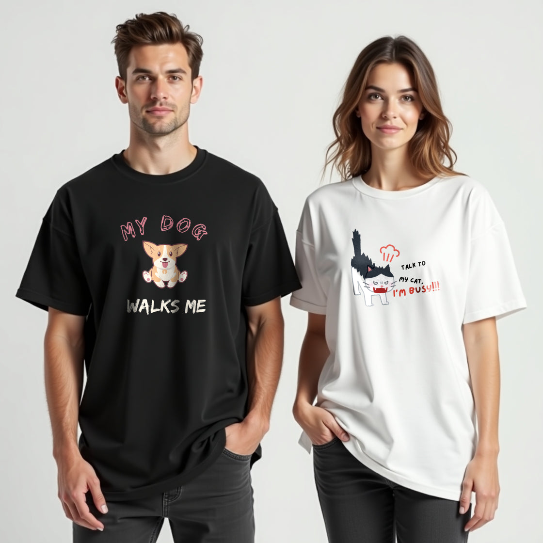 The Pet Society-Unisex Oversized t-shirts
