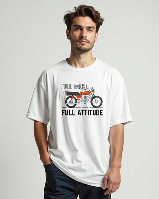 “Full Tank, Full Attitude” Rider Oversized Tee"