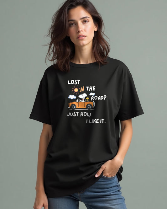 “Lost On The Road” Oversized Chill Ride Tees"